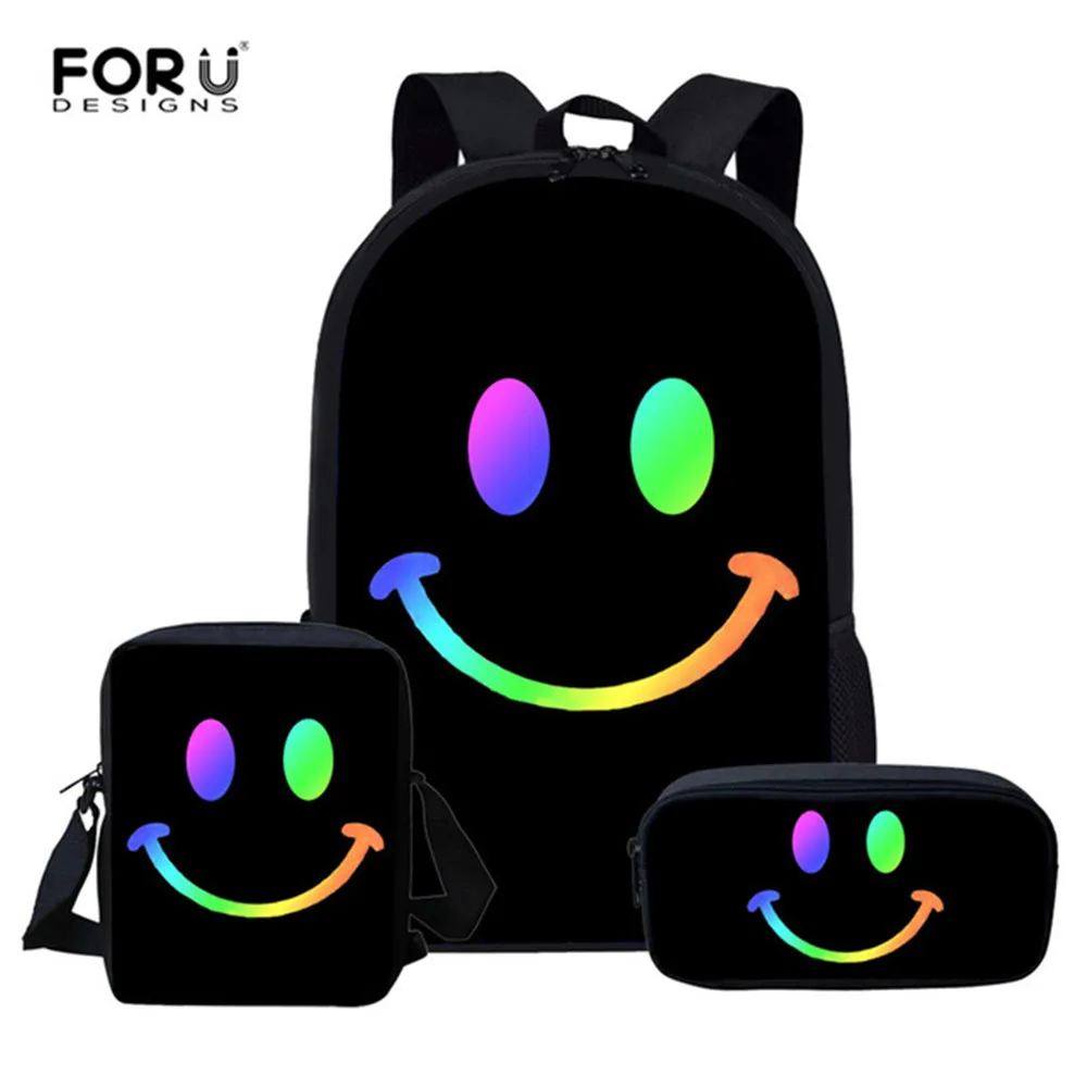 Комплект школьных сумок FORUDESIGNS для девочек милые холщовые Детские портфели с