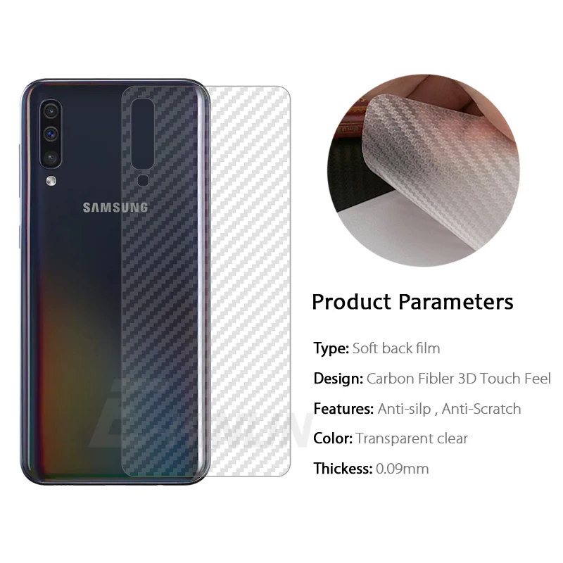 Мягкая задняя крышка протектор экрана для Samsung Galaxy A90 5G A50 A60 A70 A80 A10 A20 A30 A40 наклейка