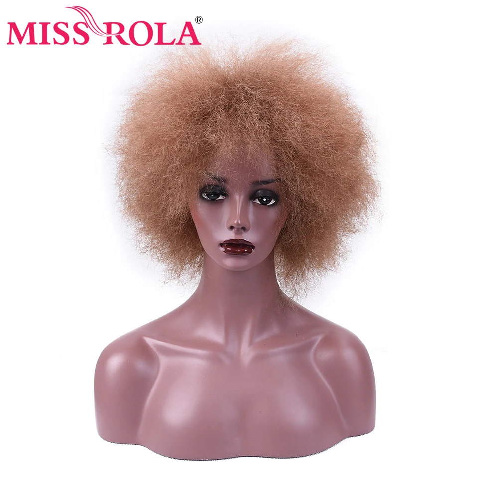Мисс Рола синтетический парик афро-парик для черных женщин Kanekalon парик с короткими волосами 90 г 6 дюймов