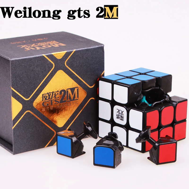 MOYU Weilong GTS 2 м 3x3 Магнитная Скорость Cube GTS 3 м профессиональный цветной головоломка кубик MOYU GTS2M магниты GTS3 Neo Cubo Magico