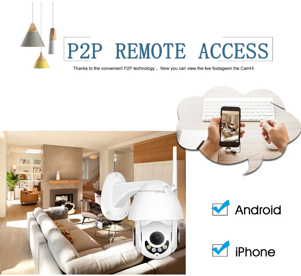 H.265 5MP 4X Zoom ONVIF Беспроводная PTZ наружная P2P купольная камера 3MP 2MP IP WiFi 1080P Детектор