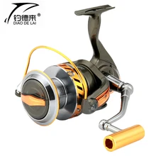 Спиннинговая Рыболовная катушка, катушка из алюминиевого сплава 12+ 1BB, размер 1000, Рыболовная катушка для морского океана