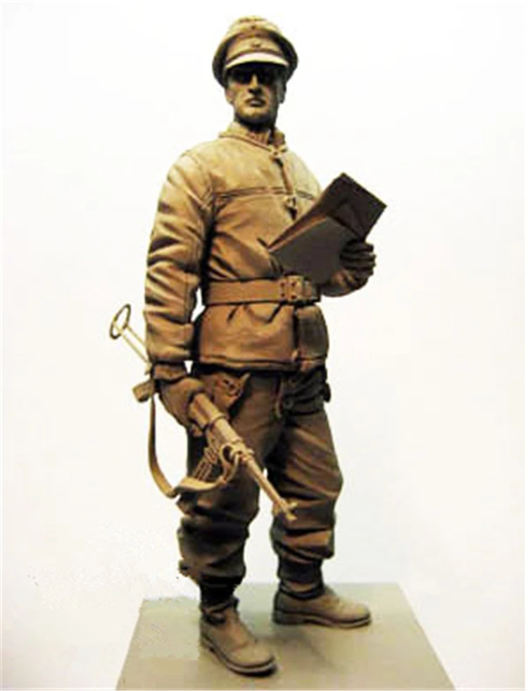 Comandante sem Pintura e Desmontado Escala Resina Figura Kit Ww2 16127d 1 - 16 5 Brinquedos e hobbies