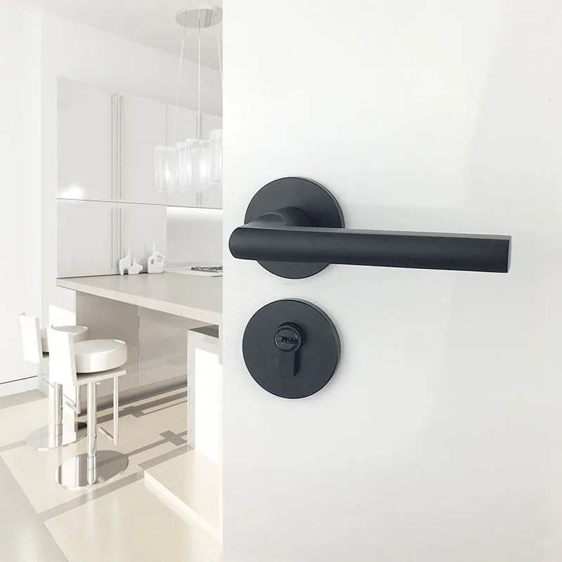

2018 Real Time-limited Fechadura Padlock Aluminum Oxidation Chamber Magnetic Suction Door Lock Manufacturer Black Handle Alloy
