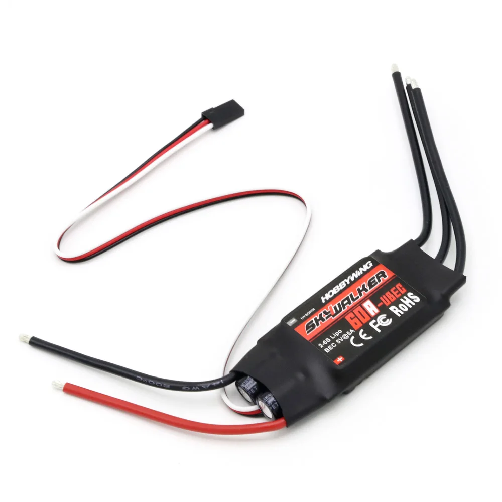 Hobbywing Skywalker 40A 50A 60A 80A 15A 20A 30A ESC контроллер скорости с UBEC для RC самолетов вертолет