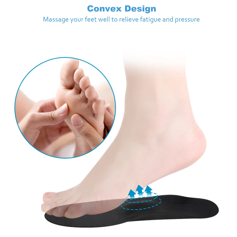 Массажные ортопедические стельки с поддержкой свода стопы для женщин|arch support
