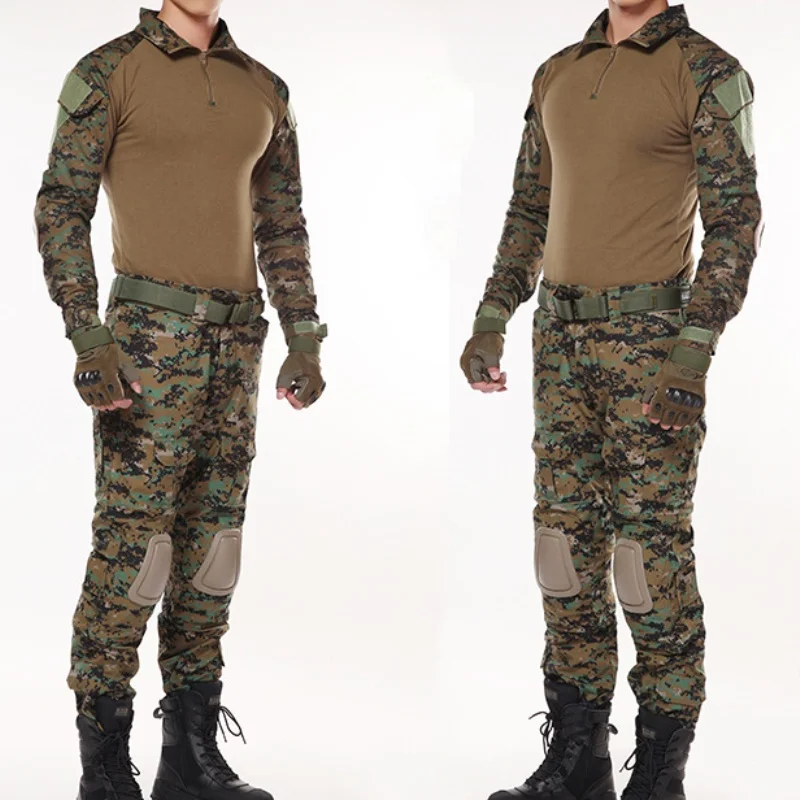 Woodland Jungle Camouflage Hunting Clothes Army Uniform Men Camo Airsoft Sniper Tactical Shirt Pants Combat BDU Military Suit Woodland Jungle Camouflage Hunting Clothes Army Uniform Men Camo Airsoft Sniper Tactical Shirt Pants Combat BDU Military Suit