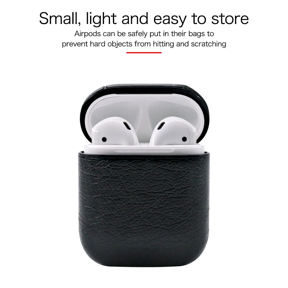 чехол на airpods airpods2 Чехол для Apple Airpods милый из натуральной кожи Air Pods эирподс с