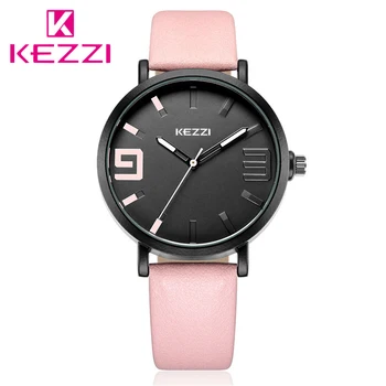 

Kezzi Women Watches Fashion Quartz Wristwatch Casual Leather Strap Ladies Watch Top Brand Luxury Female Clock Relojes Mujer 2018