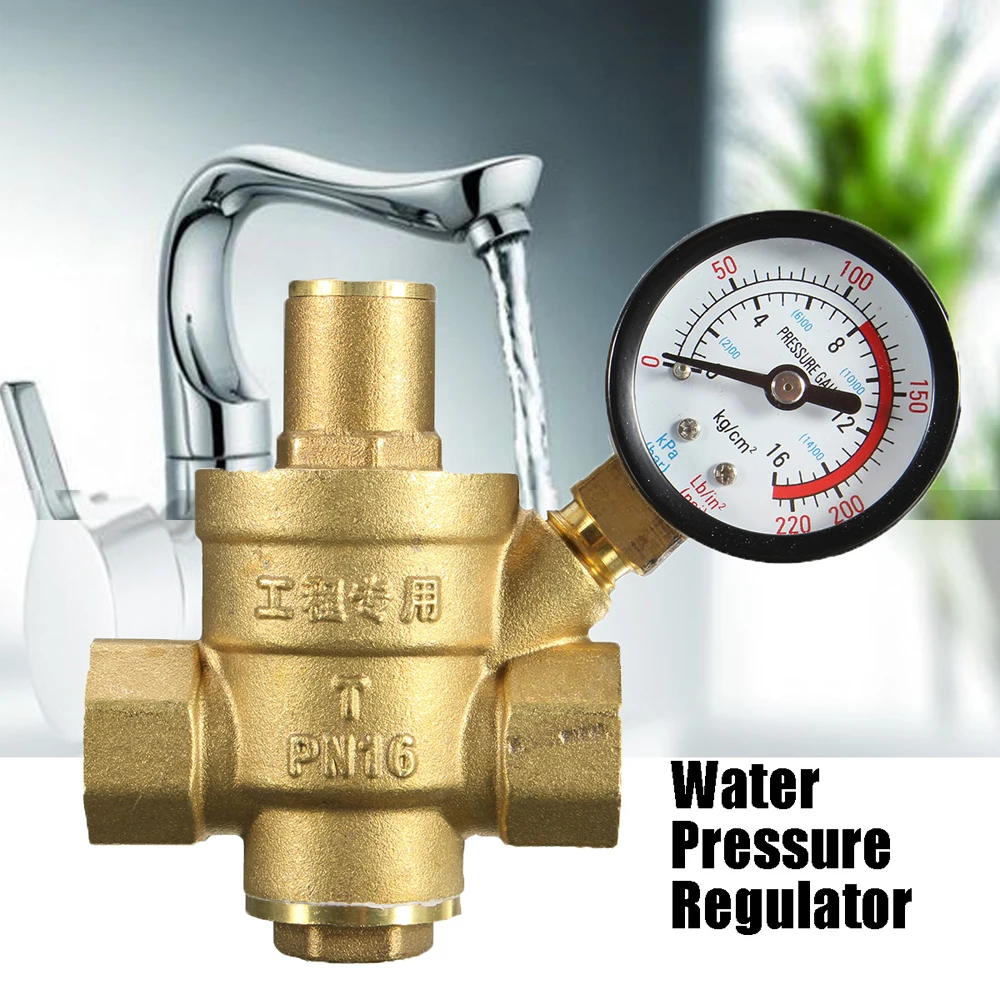 DN15 3/4" Brass Water Pressure Reducing Maintaining Valves Regulator