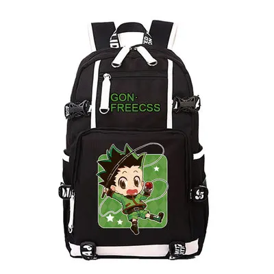 Anime Hunter×Hunter Killua Zoldyck Backpack Cosplay GON·FREECSS Oxford Bag Schoolbag Travel Bags