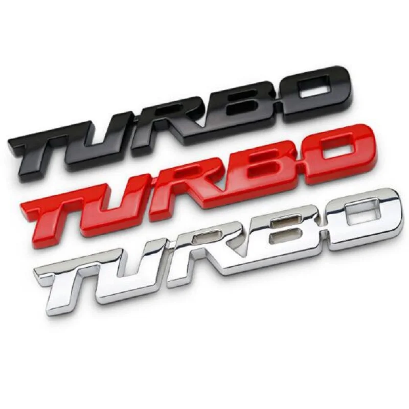 3D Металлическая Эмблема Turbo знак универсальный для украшения автомобиля, мотоцикла Наклейка Стикеры