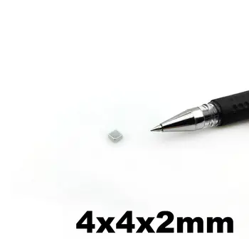 

Block cubes Magnets 4x4x2mm Precision Neodymium Sensor Magnets N42 Powerful Tinny Permanent Magic Magnetics 200pcs