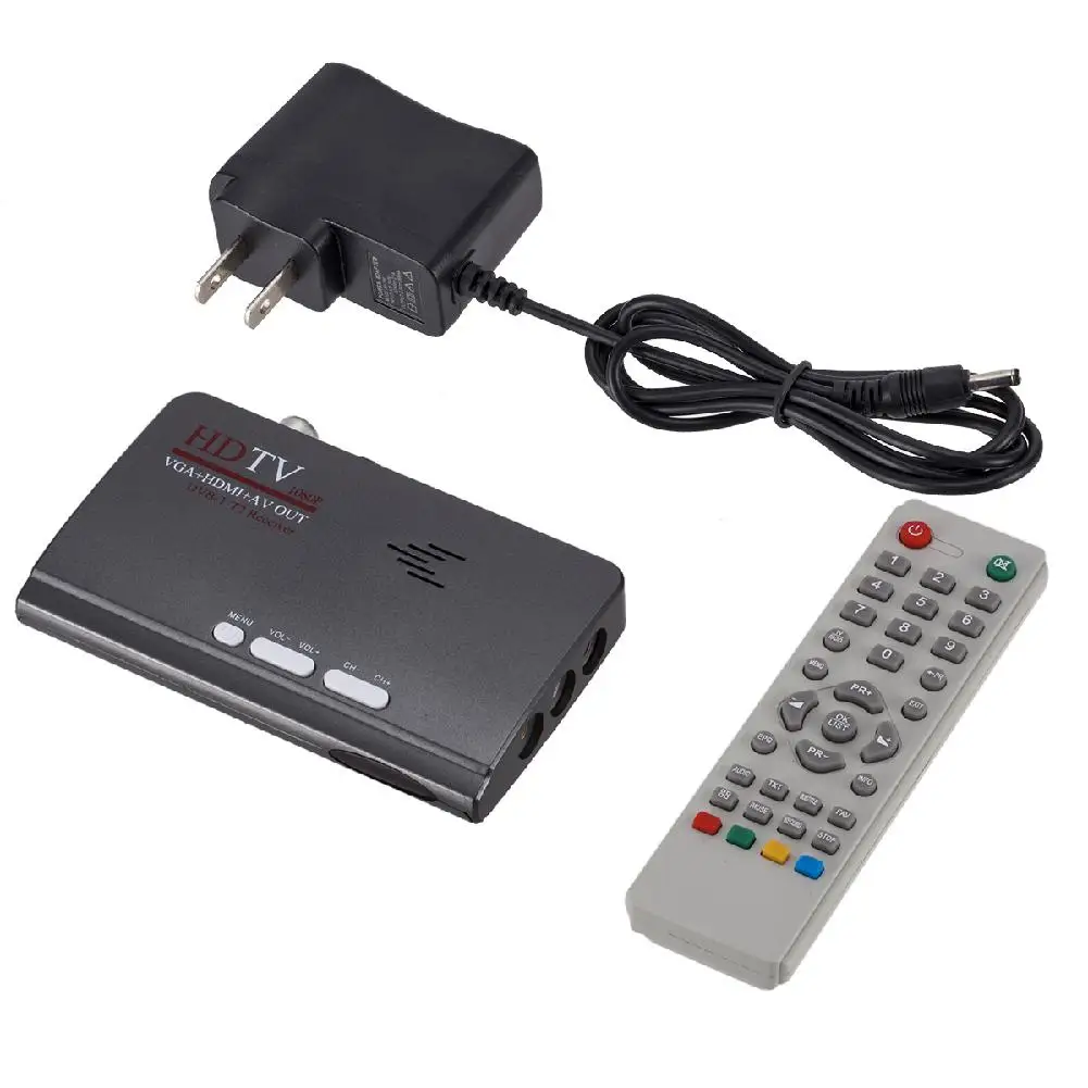 Eas tv ita DVB-T/DVB-T2 ТВ тюнер ресивер DVB T/T2 ТВ приставка VGA AV CVBS 1080P HDMI Цифровой HD спутниковый ресивер с пультом дистанционного управления