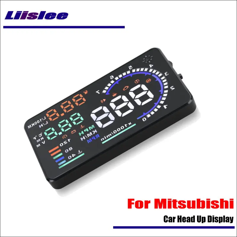 Liislee For Mitsubishi Mirage Triton 2015 2016 Car OBD2 Overspeed Head Up Display Driving Screen Projector Reflecting Windshield Liislee For Mitsubishi Mirage Triton 2015 2016 Car OBD2 Overspeed Head Up Display Driving Screen Projector Reflecting Windshield