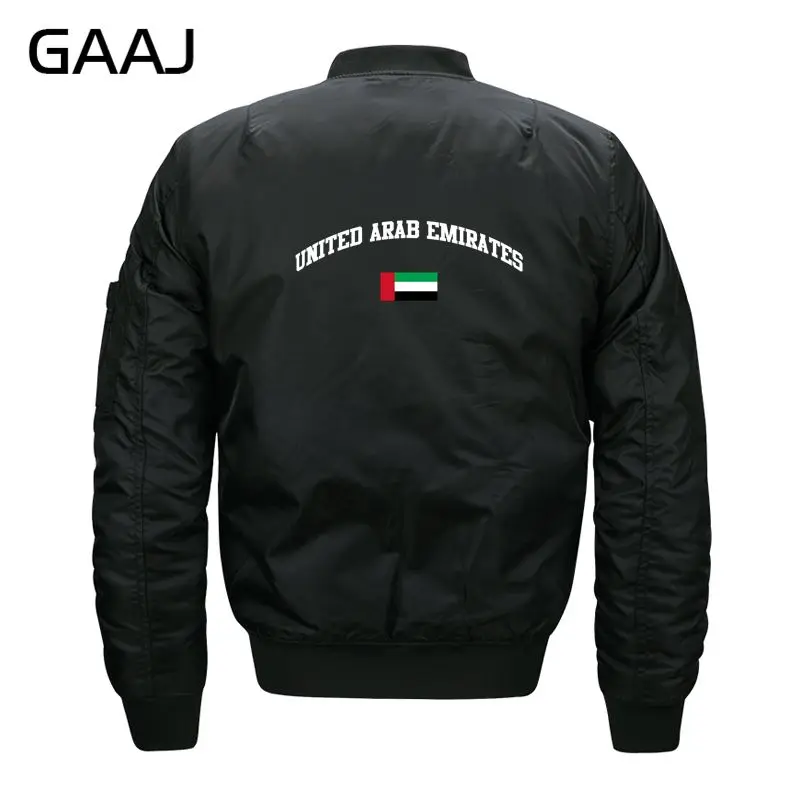 GAAJ United Arab Emirates Flag Jackets Men O Neck Baseball Jacket Autumn Army 6XL 7XL 8XL Casual