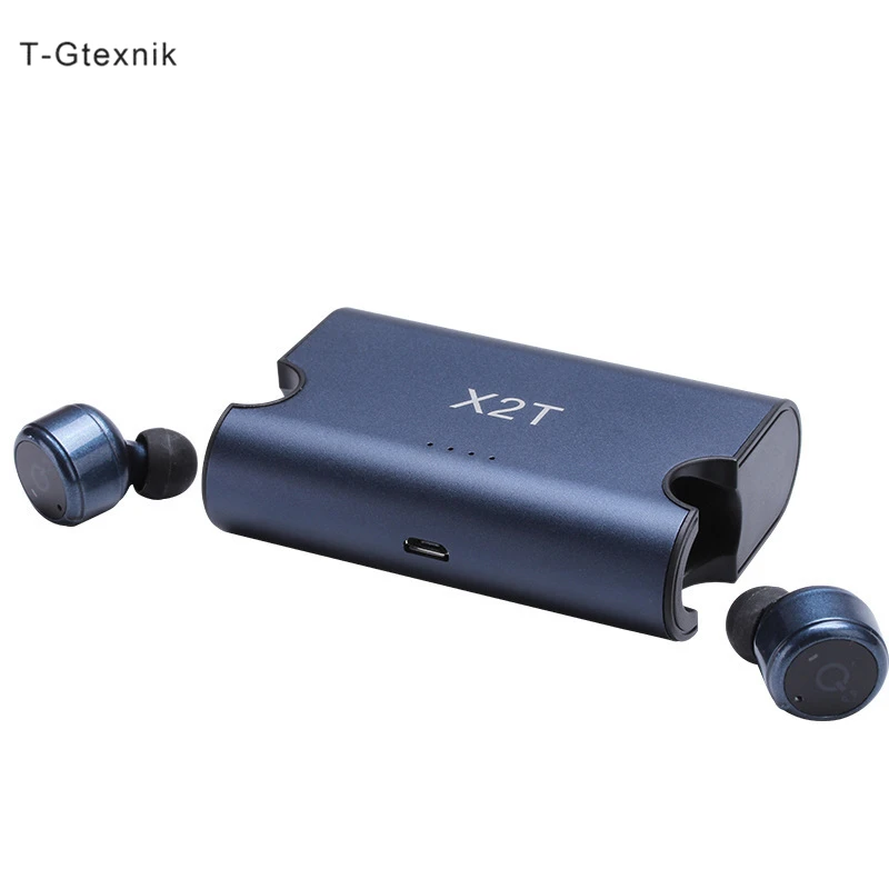 

X2T Mini Wireless Earphones Bluetooth 4.2 In-Earbuds Noise Canceling Headset With 1500mah Power Bank Box For Iphone 7 8 Samsung