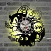 Sonic Game Vinyl Record Clock Creative Antique Style Wall Decor LED Clock Gift for Kids 3D Silent Record Clock With 7 Clock ► Photo 2/6