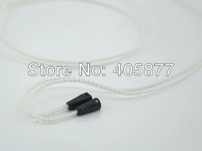 High quality silver plated headphone cable for IE8 IE80 headphone audio cable 1M
