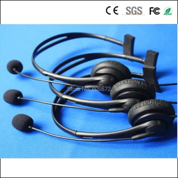 

Linhuipad Low Cost over-the-ear headphones ,2.5MM Jack plug , l.2M cord, hospital, trains , buses call center headsets