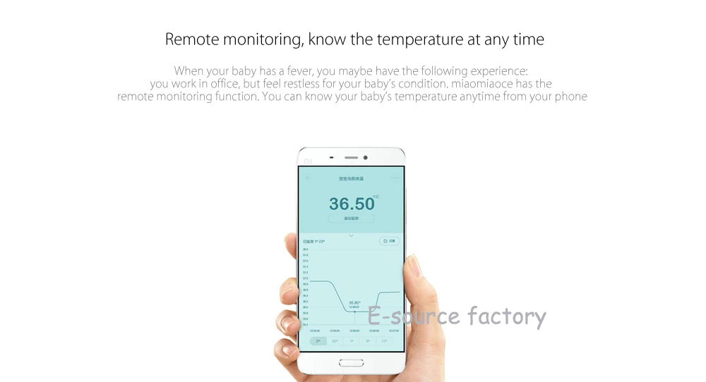 Xiaomi Miaomiaoce Цифровой Детский термометр, умный клинический термометр, измерение аккрита, постоянное наблюдение, сигнализация H15