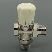 Латунь тройник 3 Way Температура клапан управления Union разъем 3/" BSP Женский-male Нитки