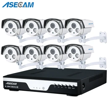 

8CH PoE 1080P NVR CCTV System 2.0MP Outdoor Array IP Camera HD Recorder Video Security Camera Surveillance Best Night Vision