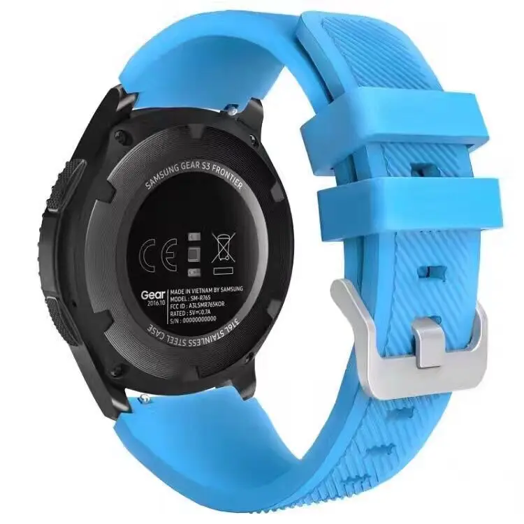 Gai спортивный ремешок для Samsung Gear S3 силиконовые ремешки xiaomi huami amazfit pebble time steel