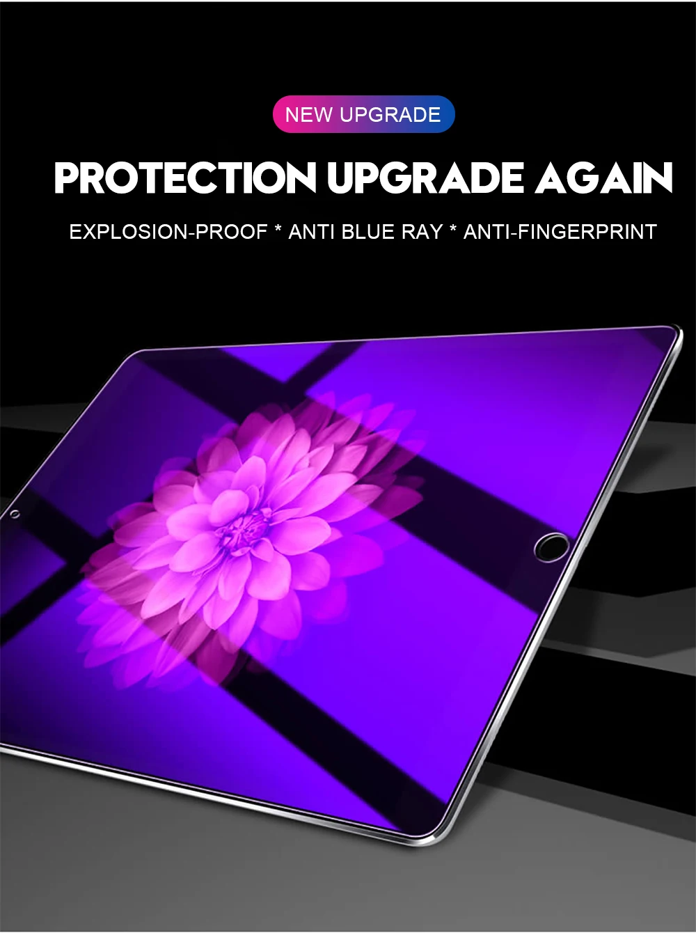 Anti Blue Ray Tempered Glass For iPad Pro 11 10.5 Air 1 2 mini 1 2 3 4 Screen Protector For iPad 2018 2017 9.7 Protective Glass (3)