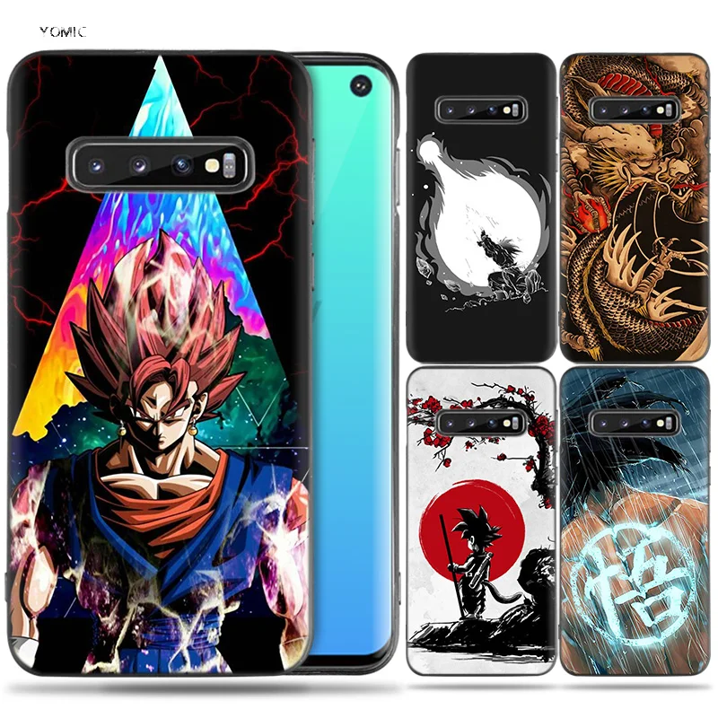 

Silicone Case Coque for Samsung Galaxy S8 S9 S10 Plus S10e 5G S6 S7 Edge S8+ S9+ S10+ Note 8 9 Dragon Ball Z Tattoo