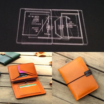 

1set DIY Acrylic Leather Template Home Handwork Leathercraft Sewing Pattern Tools Accessory Wallet 110x150x10mm