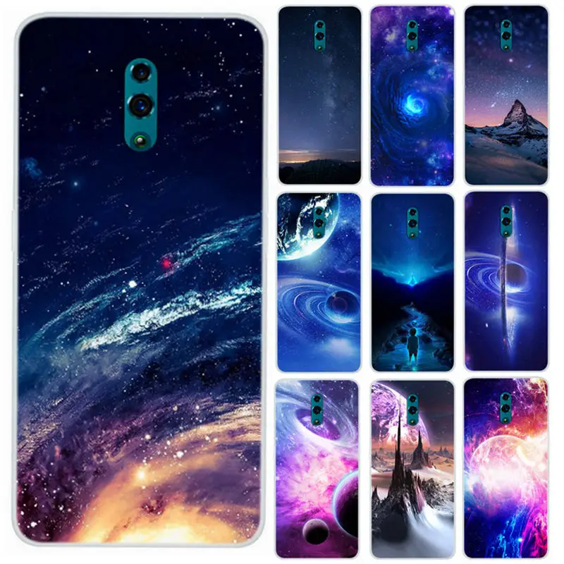 

Cover For OPPO Reno TPU Phone Case Wonderful Star Space Skin Mobile Telephone Cases For Oppo Reno CPH1917 PCAT00 Back Covers