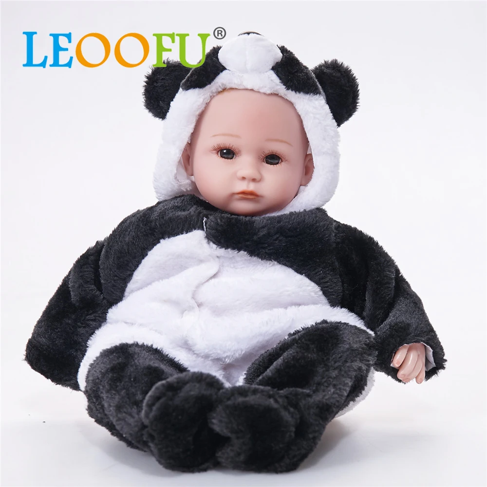 

LEOOFU 18inch cute bebe reborn doll body silicone reborn baby dolls lifelike toys girls boys christmas gift babies doll toy