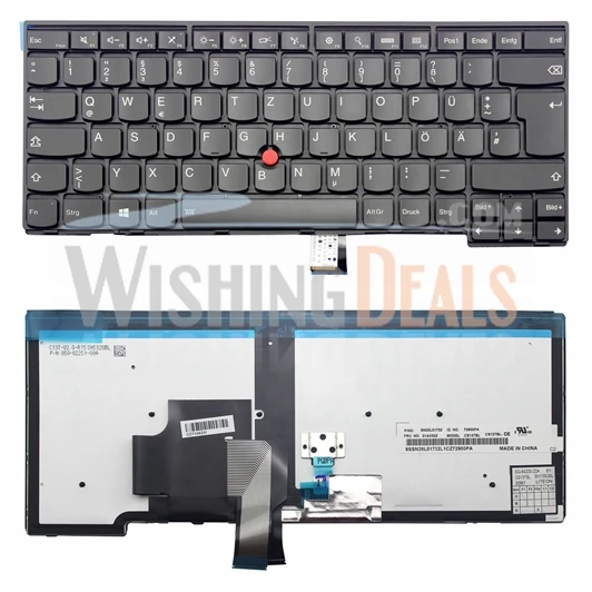 New For Ibm Lenovo Thinkpad Edge E431 E440 Gr German Backlit Keyboard Replacement Keyboards Aliexpress