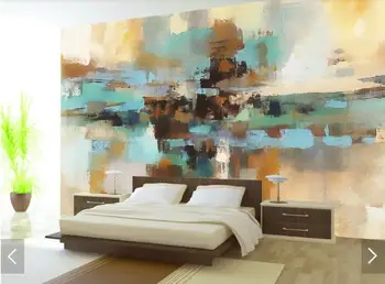 

3D Creative Abstract Blue Wall Mural Wallpaper Printed Photo Wall Paper Rolls Contact Paper Wallpapers papel de parede