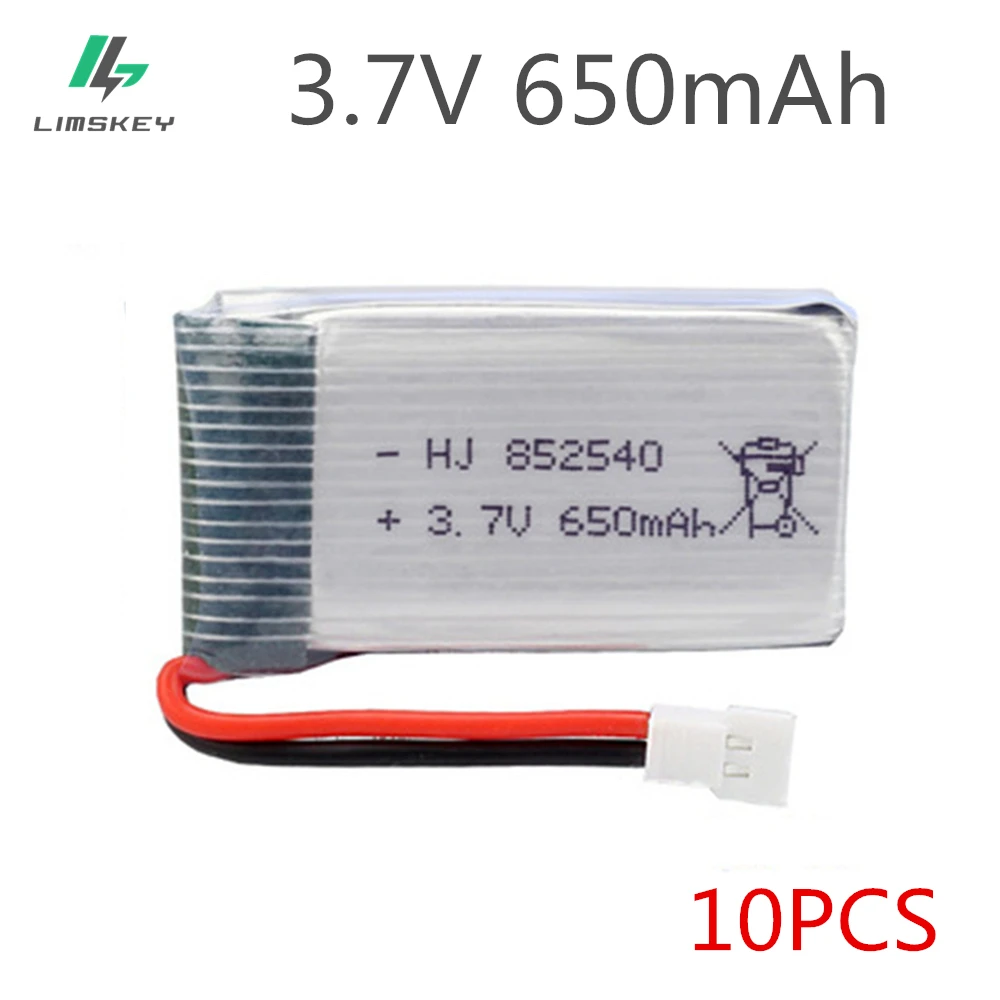 10 pcs/lot 3.7V 650mAh Lipo Battery for Syma X5C X5 x5c X5SW X5SC Upgraded 650mAh battery Register 802540