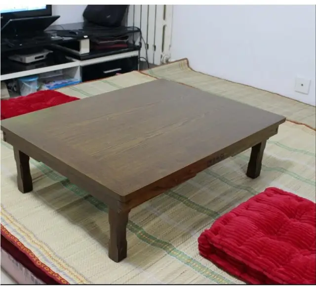 80x60cm Rectangle Korean Table Legs Foldable Living Room Antique 80x60cm Rectangle Korean Table Legs Foldable Living Room Antique For Dining Traditional Folding