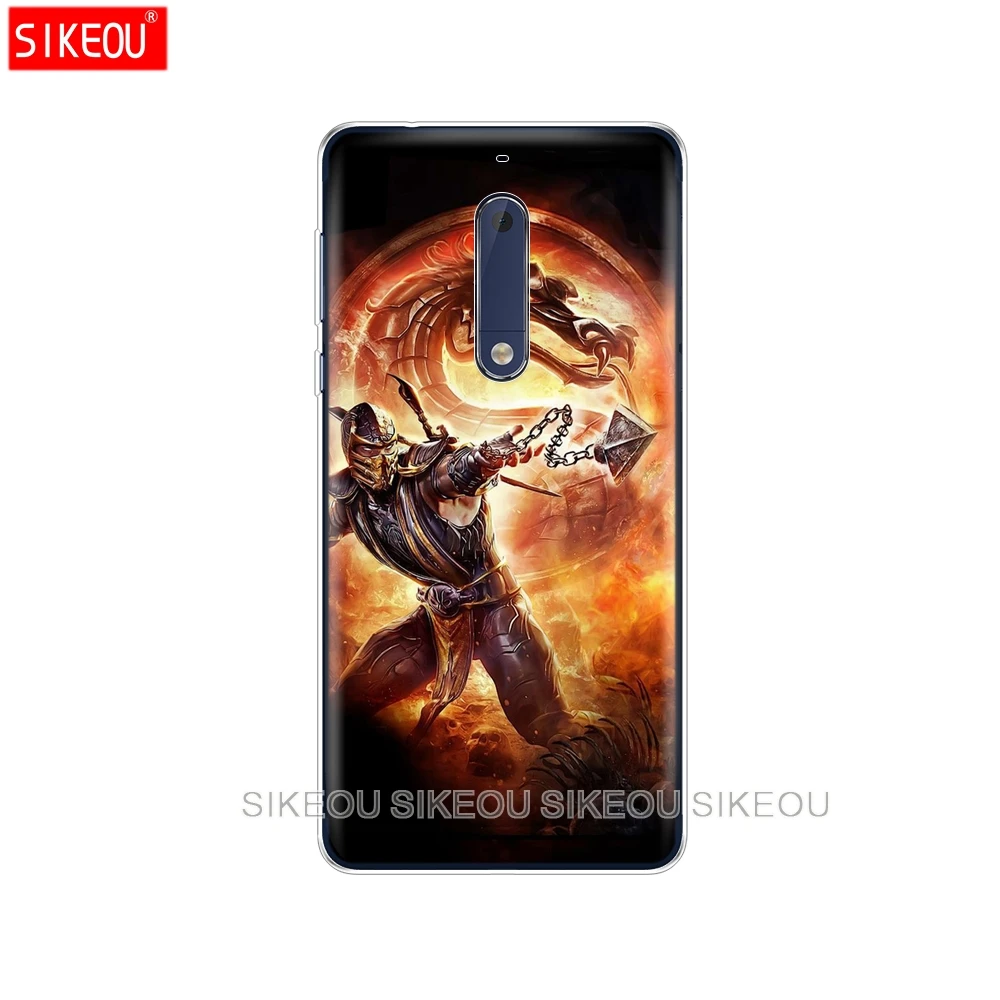 Силиконовый чехол для телефона Nokia 5 3 6 7 PLUS 8 9 /Nokia 1 2018 Scorpion Sub Zero Mortal Kombat x|Бамперы| |