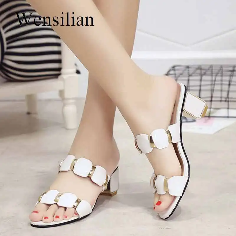 

Crystal Sandals Women Classic Sandals Shiny Square Heels Designer Peep Toe Party High Heels Shoes Bling Black Sandalia Feminina