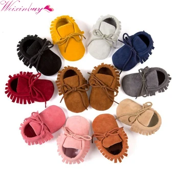 

Spring and autumn newborn baby boy girl PU leather matte leather soft anti-skid shoes fresh breathable baby shoes