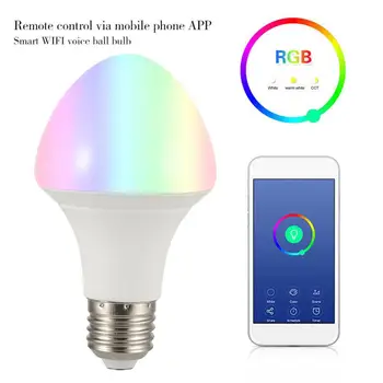 

LED Bulb Smart Wifi Bulb Led smart Light7W R26/27B22 RGB Remote Control ColorAdjustment Connect For Amazon Alexa Google Home