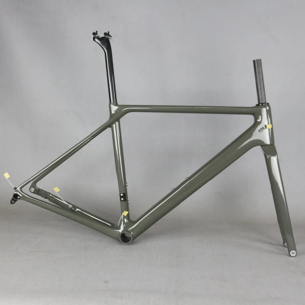 

2019 road bike frame Di2 fixed frame Flat mount disc brake FM009 custom paint