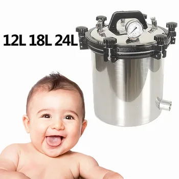 

Mini Stainless Steel Portable High Pressure Steam Sterilization Electric Medical Dental Autoclave Sterilizer For Laboratory