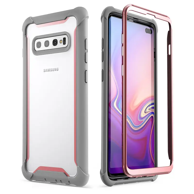 

For Samsung S10 Plus Case 6.4 Ares Full-Body Rugged Case with Built-in Screen Protector [NOT Compatible with Fingerprint Sensor]