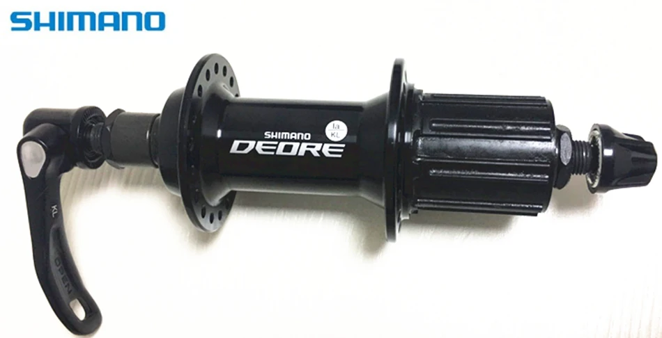 Shimano DEORE велосипед концентратор FH-M590 сзади quick release 32 отверстия Черный дорожный 8/9/10s