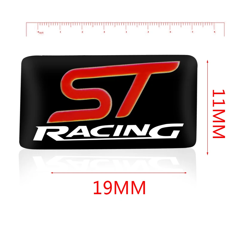 10x 50x 100x наклейка на рулевое колесо 3D для ST Racing Ford Focus Fiesta Ecosport Kuga