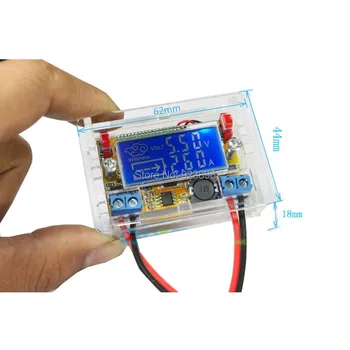 

DIY kit 5~23V 3A DC-DC adjustable step-down Regulated power supply module voltmeter ammeter Dual Display With Acrylic Case l1233