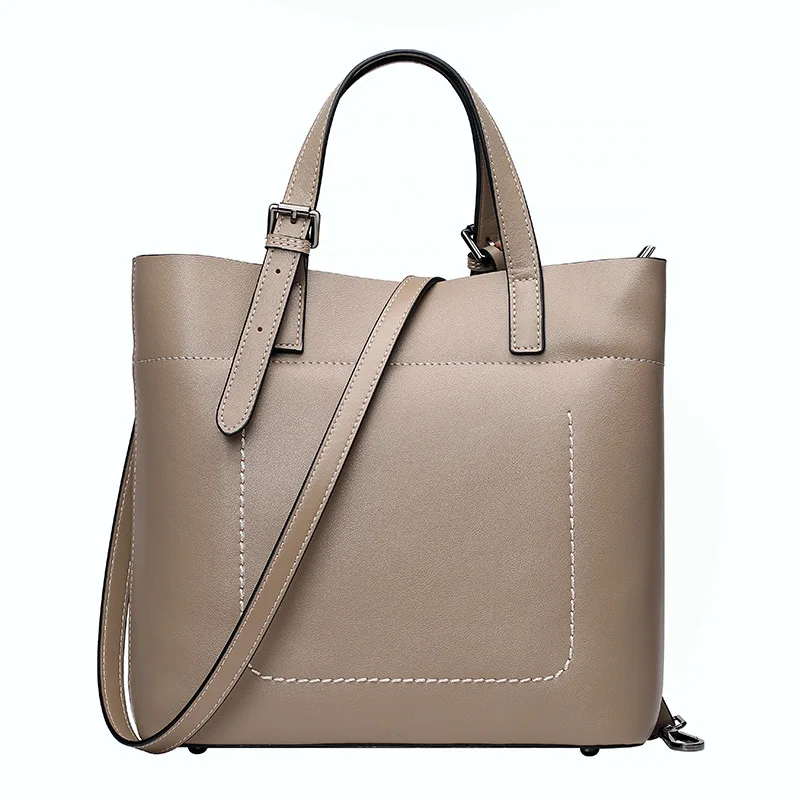 

High Quality Genuine Leather Bag Female Bag Women Leather Handbags Casual Tote Bag Top-handle Bags For Women 2018 Bolsa Feminina