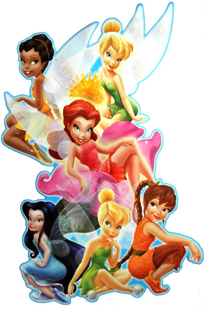 Free shipping ,tinkerbell Wall Stickers, cartoon stickerin Wall