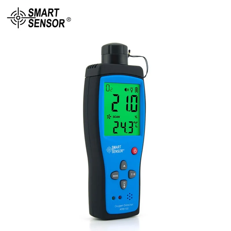 Professional Digital Smart Sensor AR8100 Handheld Precision Oxygen Detectors O2 Meter Professional Digital Smart Sensor AR8100 Handheld Precision Oxygen Detectors O2 Meter
